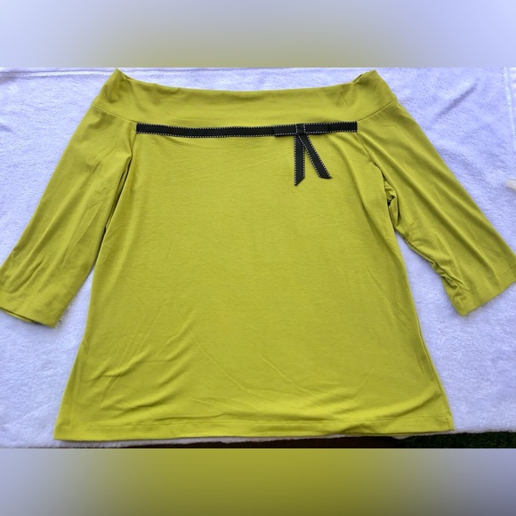 I.e Off the Shoulder Top with Ribbon Detail, New with tags, xl - Picture 2 of 5